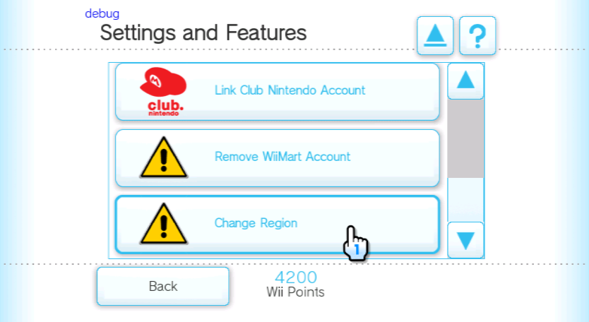 Shop settings, scrolled to regions