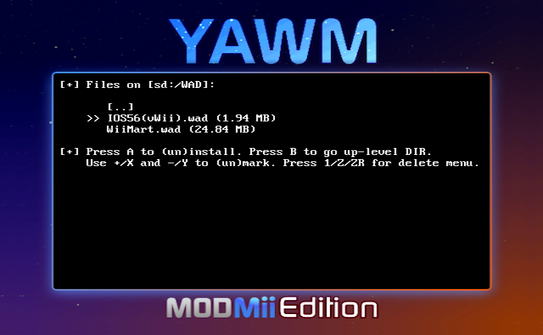 WAD manager screenshot